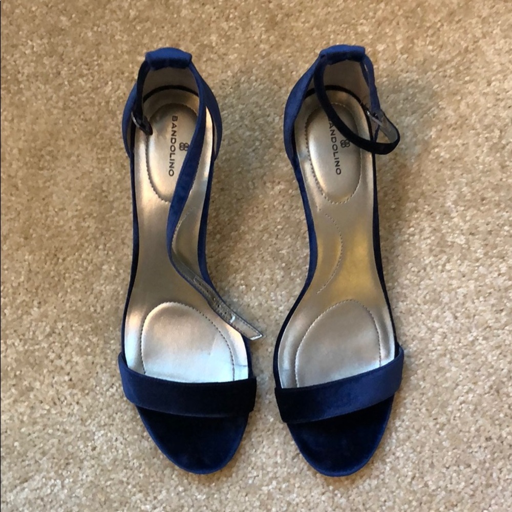 Blue Velvet Heels
